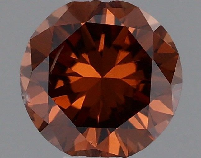 Loose Diamond - ROUND 0.28ct Fancy Deep Brown Orange (1 of 1)