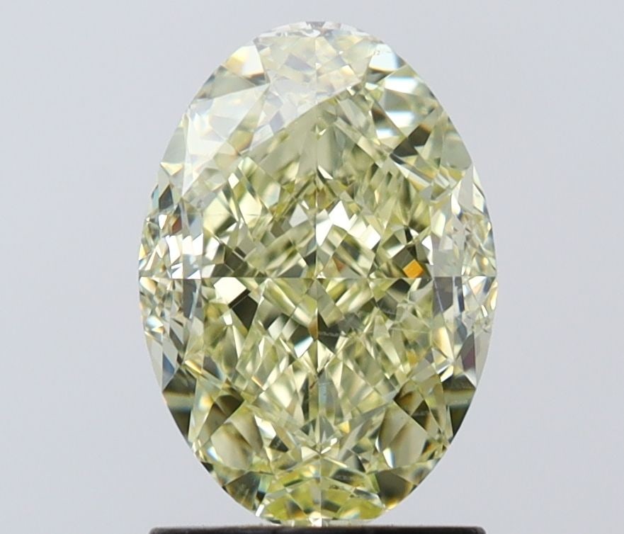 Loose Diamond - OVAL 2.02ct Fancy Light Yellow SI1: Loose Diamond - OVAL 2.02ct Fancy Light Yellow SI1 Source: Natural Shape: OVAL Carats: 2.02 Color: Fancy Light Yellow Certification: GIA Video: