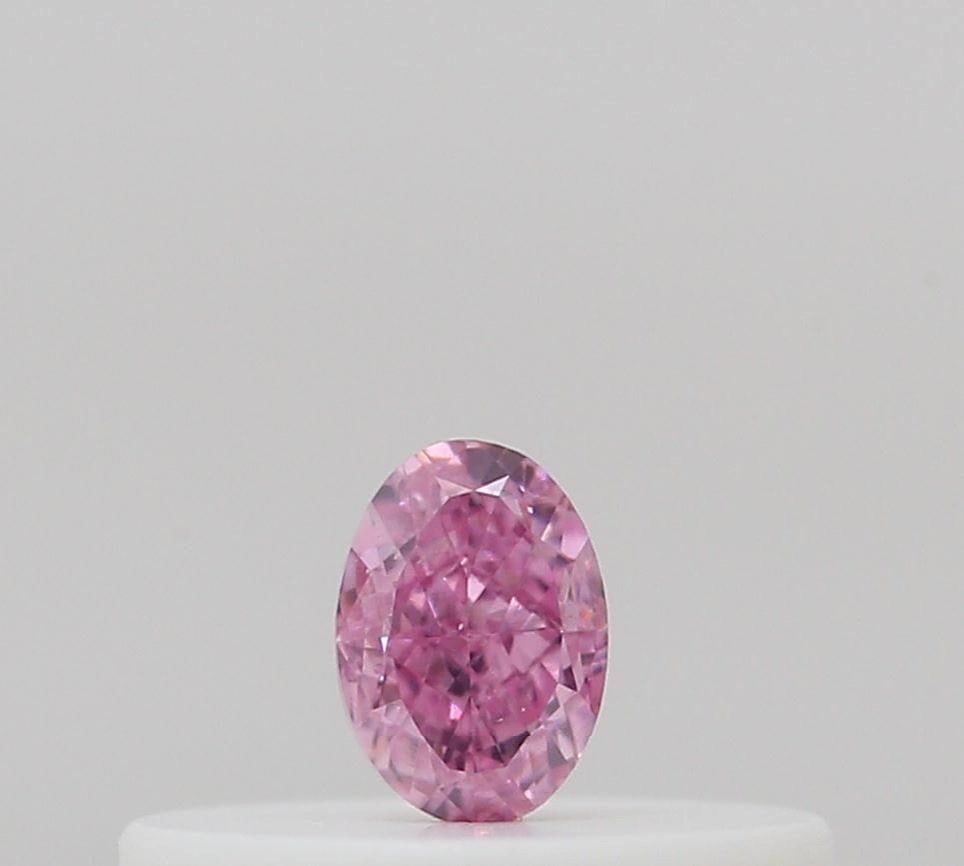 Loose Diamond - OVAL 0.1ct Fancy Intense Purplish Pink: Loose Diamond - OVAL 0.1ct Fancy Intense Purplish Pink Source: Natural Shape: OVAL Carats: 0.1 Color: Fancy Intense Purplish Pink Certification: GIA Video: