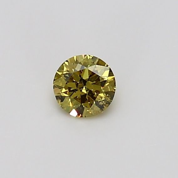 Loose Diamond - ROUND 0.2ct Fancy Deep Brownish Greenish Yellow I1 (1 of 1)