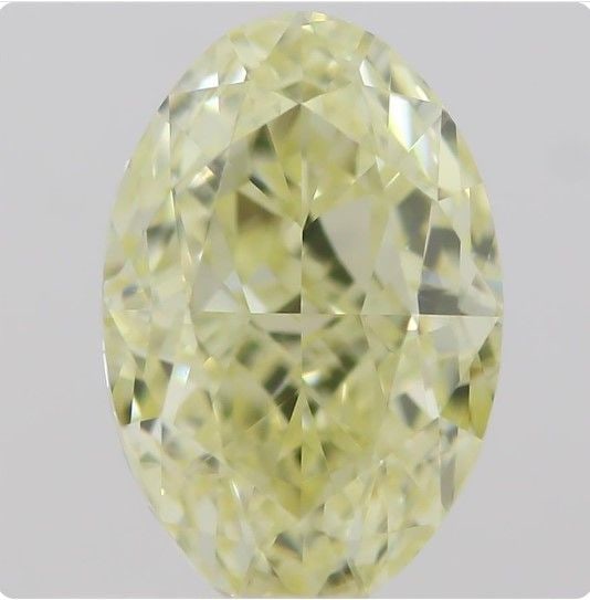 Loose Diamond - OVAL 0.63ct Fancy Light Yellow VVS1: Loose Diamond - OVAL 0.63ct Fancy Light Yellow VVS1 Source: Natural Shape: OVAL Carats: 0.63 Color: Fancy Light Yellow Certification: GIA Video: