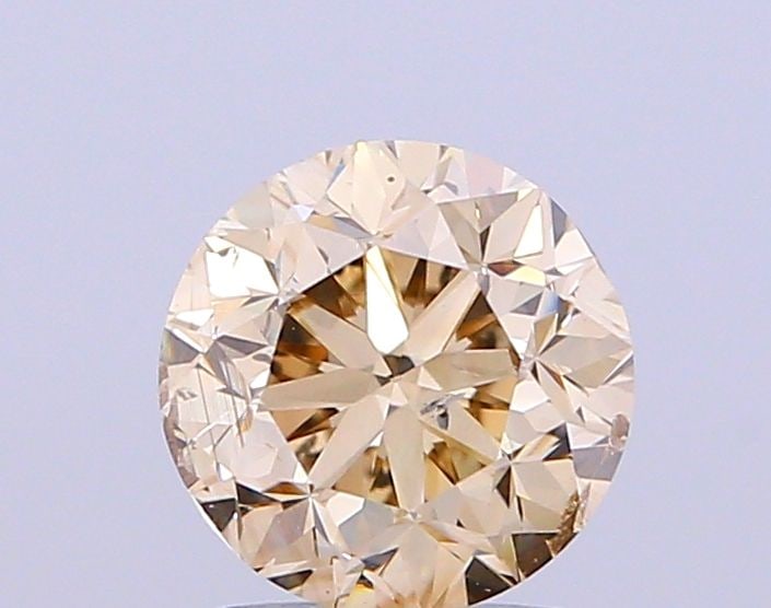 Loose Diamond - ROUND 1.54ct Light Brown SI2: Loose Diamond - ROUND 1.54ct Light Brown SI2 Source: Natural Shape: ROUND Carats: 1.54 Color: Light Brown Certification: NONE Video: