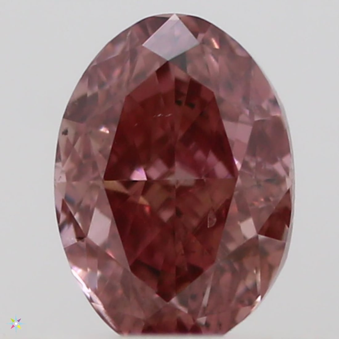 Loose Diamond - OVAL 0.19ct Fancy Intense Orangey Pink SI1 (1 of 1)