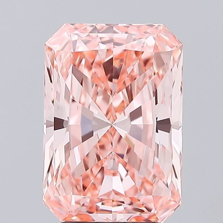 Loose Diamond - RADIANT 3.54ct Fancy Vivid Pink VS1: Loose Diamond - RADIANT 3.54ct Fancy Vivid Pink VS1 Source: This is a real non-mined Diamond that has been grown in a lab Shape: RADIANT Carats: 3.54 Color: Fancy Vivid Pink Certification: IGI Video:
