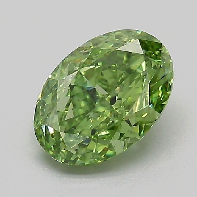 Loose Diamond - OVAL 1.1ct Fancy Vivid Green VVS2: Loose Diamond - OVAL 1.1ct Fancy Vivid Green VVS2 Source: This is a real non-mined Diamond that has been grown in a lab Shape: OVAL Carats: 1.1 Color: Fancy Vivid Green Certification: IGI Video: