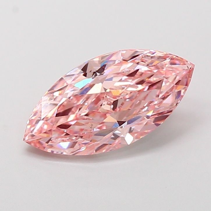 Loose Diamond - MARQUISE 3.03ct Fancy Vivid Pink VS2: Loose Diamond - MARQUISE 3.03ct Fancy Vivid Pink VS2 Source: This is a real non-mined Diamond that has been grown in a lab Shape: MARQUISE Carats: 3.03 Color: Fancy Vivid Pink Certification: IGI Video