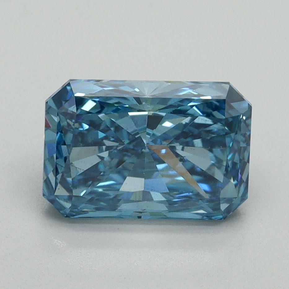 Loose Diamond - RADIANT 2.08ct Fancy Vivid Blue VS2: Loose Diamond - RADIANT 2.08ct Fancy Vivid Blue VS2 Source: This is a real non-mined Diamond that has been grown in a lab Shape: RADIANT Carats: 2.08 Color: Fancy Vivid Blue Certification: IGI Video: