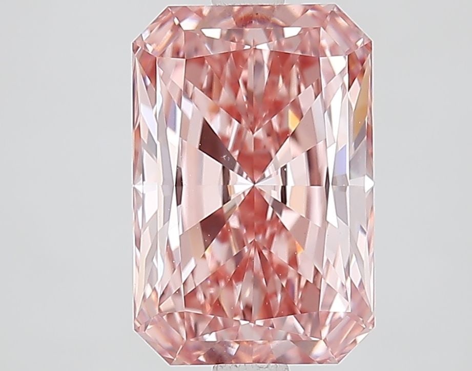 Loose Diamond - RADIANT 3.11ct Fancy Intense Pink VVS2: Loose Diamond - RADIANT 3.11ct Fancy Intense Pink VVS2 Source: This is a real non-mined Diamond that has been grown in a lab Shape: RADIANT Carats: 3.11 Color: Fancy Intense Pink Certification: IGI Vi