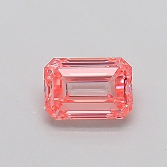 Loose Diamond - EMERALD 0.4ct Fancy Vivid Pink VS1: Loose Diamond - EMERALD 0.4ct Fancy Vivid Pink VS1 Source: This is a real non-mined Diamond that has been grown in a lab Shape: EMERALD Carats: 0.4 Color: Fancy Vivid Pink Certification: IGI Video: