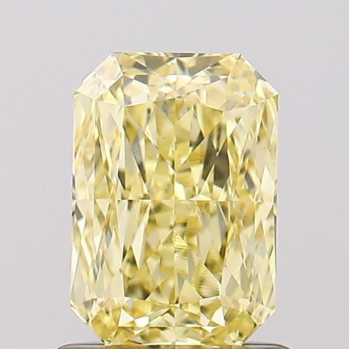Loose Diamond - RADIANT 1.04ct Fancy Intense Yellow VVS2: Loose Diamond - RADIANT 1.04ct Fancy Intense Yellow VVS2 Source: This is a real non-mined Diamond that has been grown in a lab Shape: RADIANT Carats: 1.04 Color: Fancy Intense Yellow Certification: IG