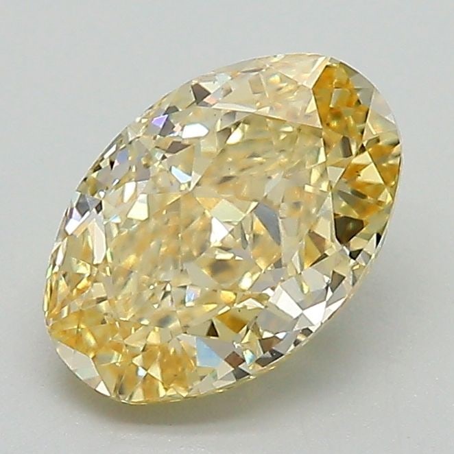 Loose Diamond - OVAL 1.51ct Fancy Intense Yellow VS1: Loose Diamond - OVAL 1.51ct Fancy Intense Yellow VS1 Source: This is a real non-mined Diamond that has been grown in a lab Shape: OVAL Carats: 1.51 Color: Fancy Intense Yellow Certification: IGI Video