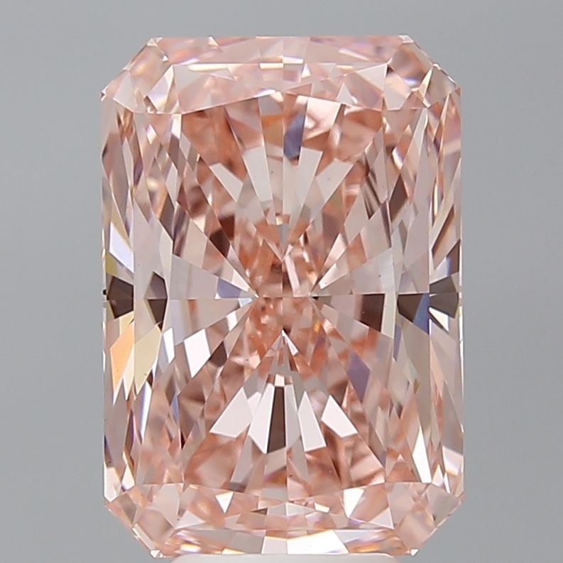 Loose Diamond - RADIANT 6.59ct Fancy Vivid Pink VS1: Loose Diamond - RADIANT 6.59ct Fancy Vivid Pink VS1 Source: This is a real non-mined Diamond that has been grown in a lab Shape: RADIANT Carats: 6.59 Color: Fancy Vivid Pink Certification: IGI Video: