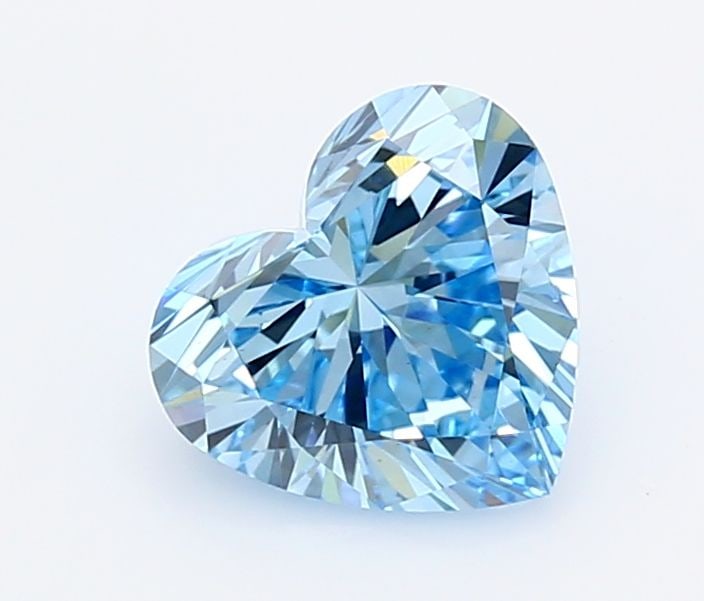 Loose Diamond - HEART 1.83ct Fancy Vivid Blue VS2: Loose Diamond - HEART 1.83ct Fancy Vivid Blue VS2 Source: This is a real non-mined Diamond that has been grown in a lab Shape: HEART Carats: 1.83 Color: Fancy Vivid Blue Certification: IGI Video: