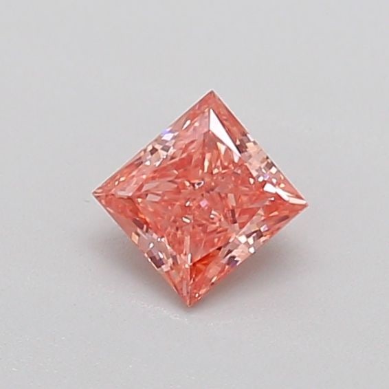 Loose Diamond - PRINCESS 0.31ct Fancy Light Orangey Pink SI2: Loose Diamond - PRINCESS 0.31ct Fancy Light Orangey Pink SI2 Source: This is a real non-mined Diamond that has been grown in a lab Shape: PRINCESS Carats: 0.31 Color: Fancy Light Orangey Pink Certific