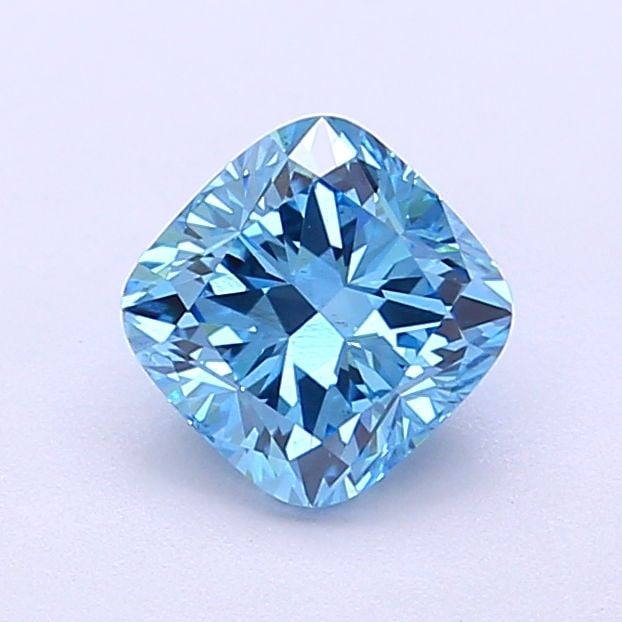 Loose Diamond - CUSHION MODIFIED 1.04ct Fancy Vivid Blue VVS2: Loose Diamond - CUSHION MODIFIED 1.04ct Fancy Vivid Blue VVS2 Source: This is a real non-mined Diamond that has been grown in a lab Shape: CUSHION MODIFIED Carats: 1.04 Color: Fancy Vivid Blue Certifi