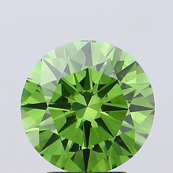Loose Diamond - ROUND 3.0ct Fancy Vivid Green VS1: Loose Diamond - ROUND 3.0ct Fancy Vivid Green VS1 Source: This is a real non-mined Diamond that has been grown in a lab Shape: ROUND Carats: 3.0 Color: Fancy Vivid Green Certification: IGI Video: