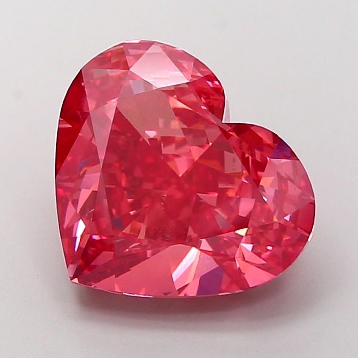 Loose Diamond - HEART 7.07ct Fancy Vivid Pink VVS2: Loose Diamond - HEART 7.07ct Fancy Vivid Pink VVS2 Source: This is a real non-mined Diamond that has been grown in a lab Shape: HEART Carats: 7.07 Color: Fancy Vivid Pink Certification: IGI Video: