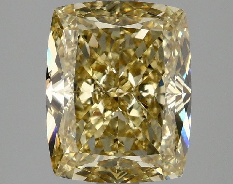 Loose Diamond - CUSHION MODIFIED 3.08ct Fancy Intense Yellow VS1: Loose Diamond - CUSHION MODIFIED 3.08ct Fancy Intense Yellow VS1 Source: This is a real non-mined Diamond that has been grown in a lab Shape: CUSHION MODIFIED Carats: 3.08 Color: Fancy Intense Yellow 