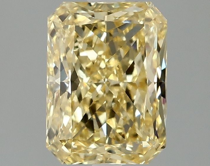 Loose Diamond - RADIANT 1.98ct Fancy Intense Yellow VS1: Loose Diamond - RADIANT 1.98ct Fancy Intense Yellow VS1 Source: This is a real non-mined Diamond that has been grown in a lab Shape: RADIANT Carats: 1.98 Color: Fancy Intense Yellow Certification: IGI