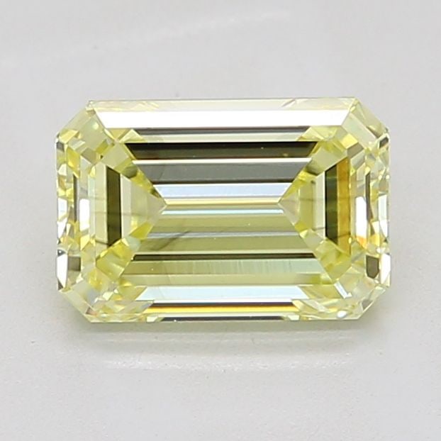 Loose Diamond - EMERALD 2.09ct Fancy Yellow VS2: Loose Diamond - EMERALD 2.09ct Fancy Yellow VS2 Source: This is a real non-mined Diamond that has been grown in a lab Shape: EMERALD Carats: 2.09 Color: Fancy Yellow Certification: IGI The Diamond Dep