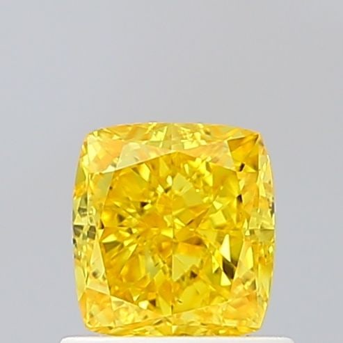 Loose Diamond - CUSHION MODIFIED 1.01ct Fancy Vivid Yellow VS2: Loose Diamond - CUSHION MODIFIED 1.01ct Fancy Vivid Yellow VS2 Source: This is a real non-mined Diamond that has been grown in a lab Shape: CUSHION MODIFIED Carats: 1.01 Color: Fancy Vivid Yellow Cert