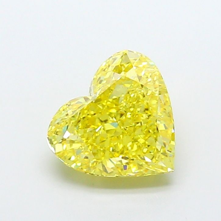 Loose Diamond - HEART 5.02ct Fancy Vivid Yellow VS2: Loose Diamond - HEART 5.02ct Fancy Vivid Yellow VS2 Source: This is a real non-mined Diamond that has been grown in a lab Shape: HEART Carats: 5.02 Color: Fancy Vivid Yellow Certification: IGI Video: