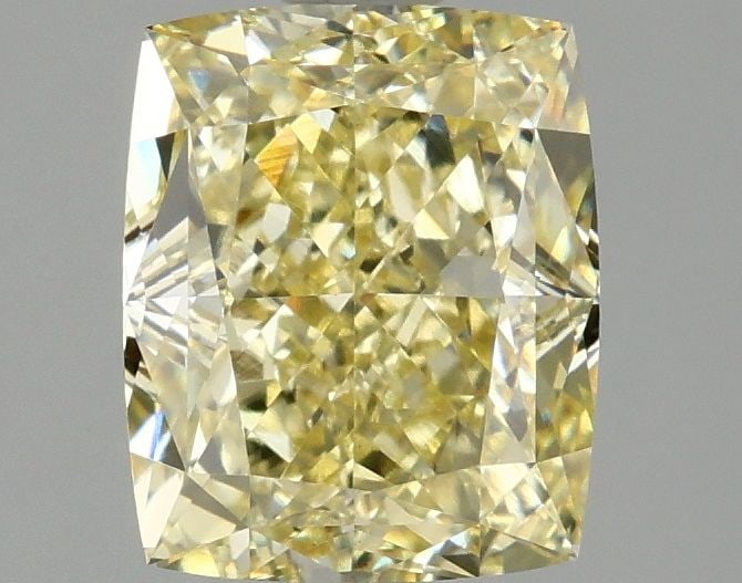 Loose Diamond - CUSHION MODIFIED 2.08ct Fancy Intense Yellow VS1: Loose Diamond - CUSHION MODIFIED 2.08ct Fancy Intense Yellow VS1 Source: This is a real non-mined Diamond that has been grown in a lab Shape: CUSHION MODIFIED Carats: 2.08 Color: Fancy Intense Yellow 