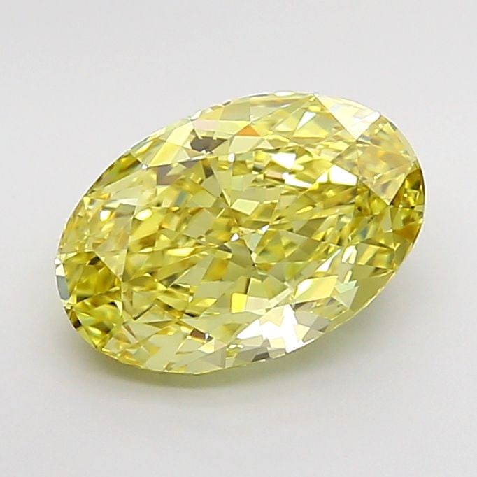Loose Diamond - OVAL 3.09ct Fancy Intense Yellow VVS1: Loose Diamond - OVAL 3.09ct Fancy Intense Yellow VVS1 Source: This is a real non-mined Diamond that has been grown in a lab Shape: OVAL Carats: 3.09 Color: Fancy Intense Yellow Certification: IGI Vide