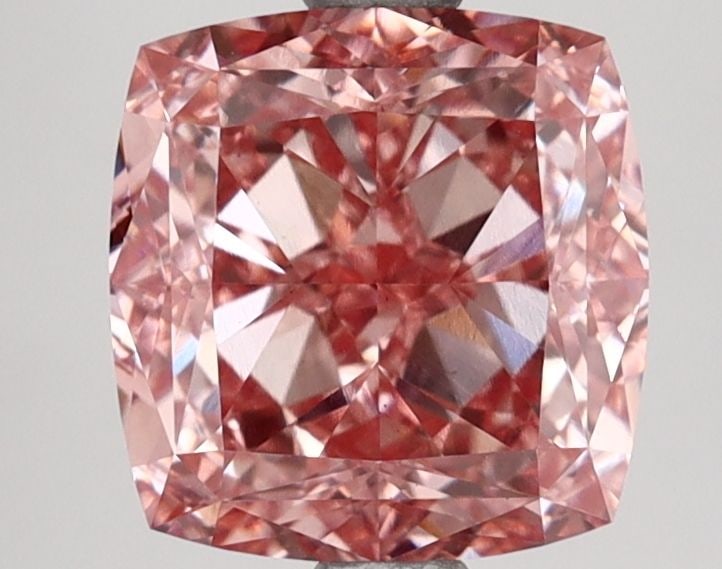 Loose Diamond - CUSHION MODIFIED 2.67ct Fancy Vivid Pink VS1: Loose Diamond - CUSHION MODIFIED 2.67ct Fancy Vivid Pink VS1 Source: This is a real non-mined Diamond that has been grown in a lab Shape: CUSHION MODIFIED Carats: 2.67 Color: Fancy Vivid Pink Certific