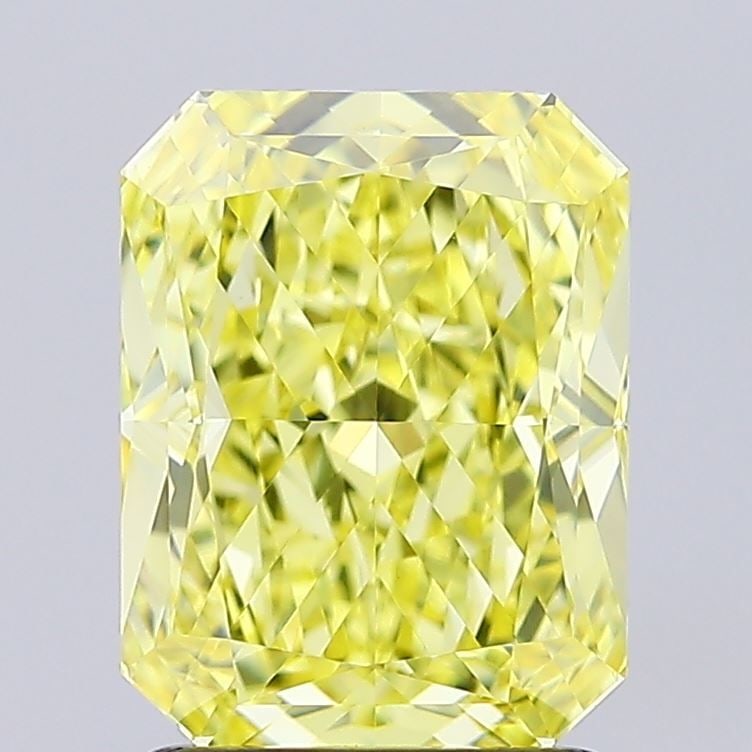 Loose Diamond - RADIANT 2.03ct Fancy Intense Yellow VVS2: Loose Diamond - RADIANT 2.03ct Fancy Intense Yellow VVS2 Source: This is a real non-mined Diamond that has been grown in a lab Shape: RADIANT Carats: 2.03 Color: Fancy Intense Yellow Certification: IG