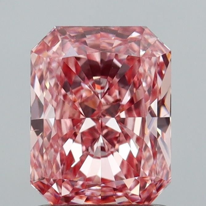 Loose Diamond - RADIANT 1.2ct Fancy Intense Pink VS2: Loose Diamond - RADIANT 1.2ct Fancy Intense Pink VS2 Source: This is a real non-mined Diamond that has been grown in a lab Shape: RADIANT Carats: 1.2 Color: Fancy Intense Pink Certification: IGI Video
