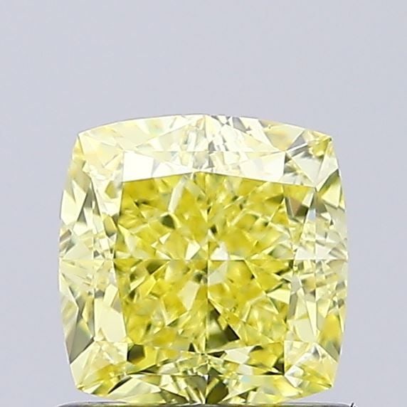 Loose Diamond - CUSHION MODIFIED 1.0ct Fancy Intense Yellow VVS2: Loose Diamond - CUSHION MODIFIED 1.0ct Fancy Intense Yellow VVS2 Source: This is a real non-mined Diamond that has been grown in a lab Shape: CUSHION MODIFIED Carats: 1.0 Color: Fancy Intense Yellow C