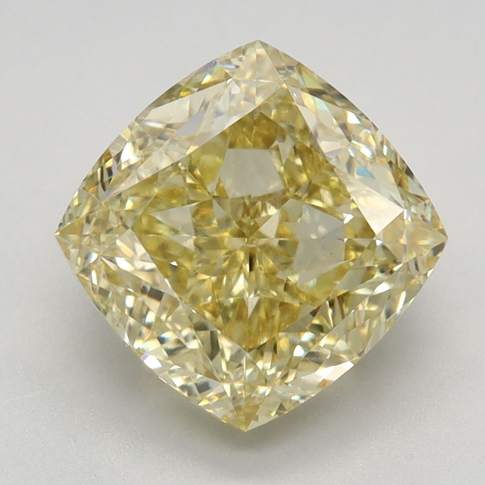 Loose Diamond - CUSHION MODIFIED 3.83ct Fancy Intense Yellow VS1: Loose Diamond - CUSHION MODIFIED 3.83ct Fancy Intense Yellow VS1 Source: This is a real non-mined Diamond that has been grown in a lab Shape: CUSHION MODIFIED Carats: 3.83 Color: Fancy Intense Yellow 