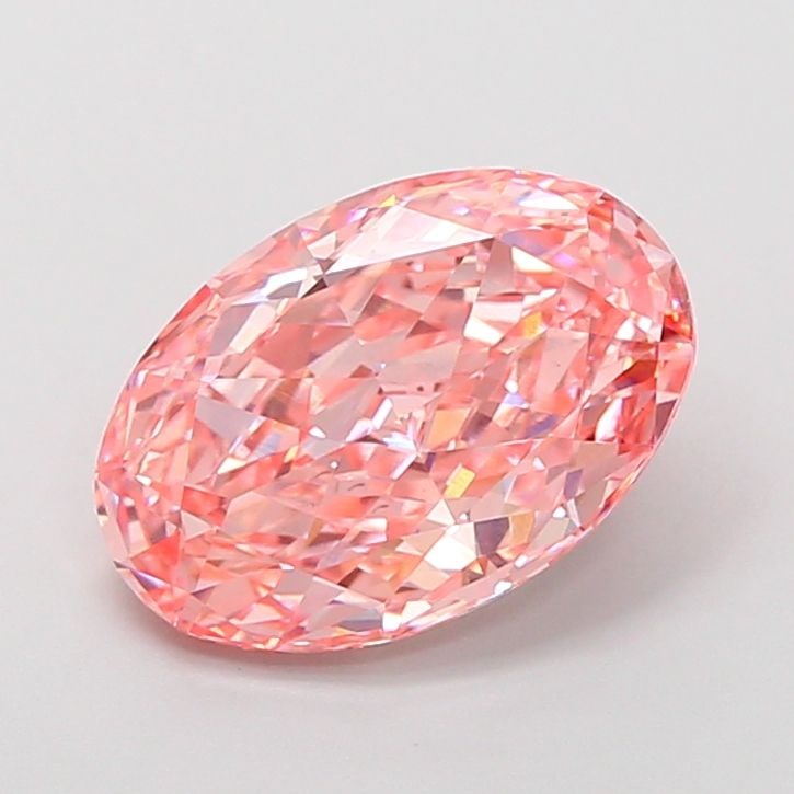Loose Diamond - OVAL 3.48ct Fancy Vivid Pink VS1: Loose Diamond - OVAL 3.48ct Fancy Vivid Pink VS1 Source: This is a real non-mined Diamond that has been grown in a lab Shape: OVAL Carats: 3.48 Color: Fancy Vivid Pink Certification: IGI Video: