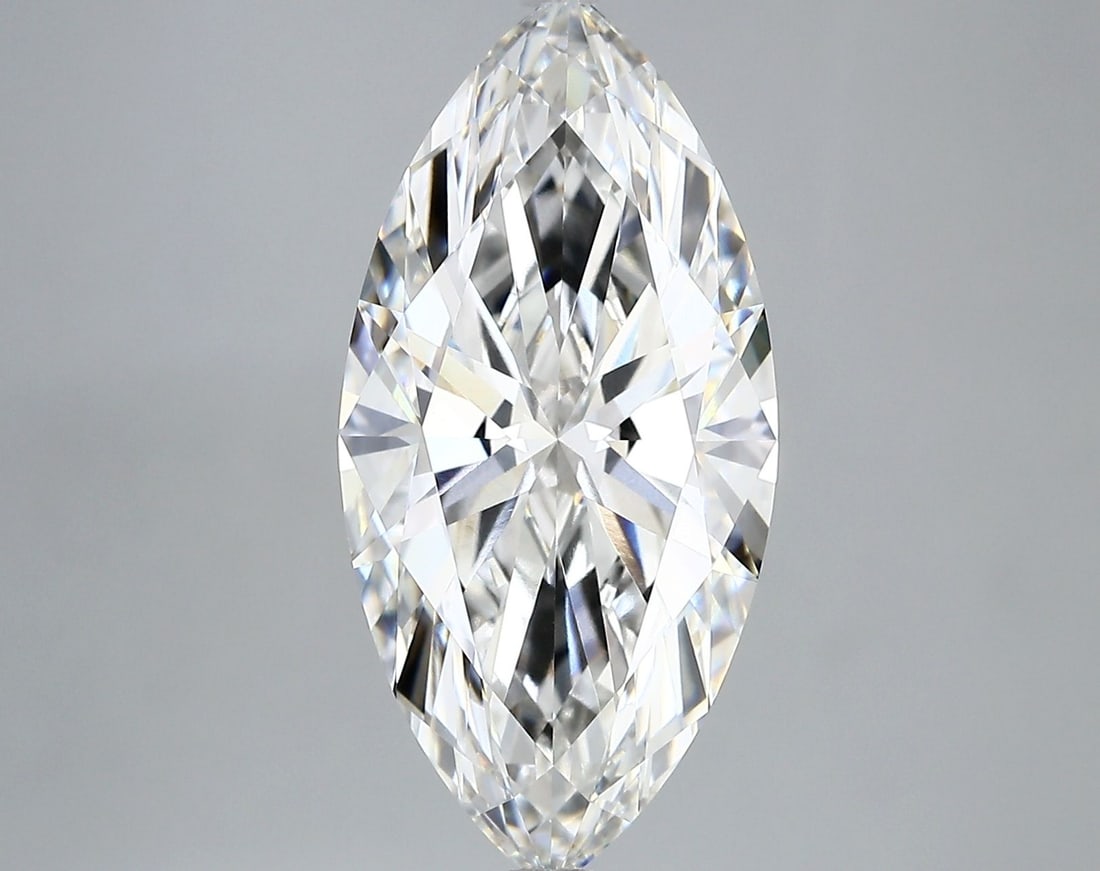 Loose Diamond - MARQUISE 5.36ct F VVS1: Loose Diamond - MARQUISE 5.36ct F VVS1 Source: This is a real non-mined Diamond that has been grown in a lab Shape: MARQUISE Carats: 5.36 Color: F Clarity: VVS1 Certification: IGI Video: