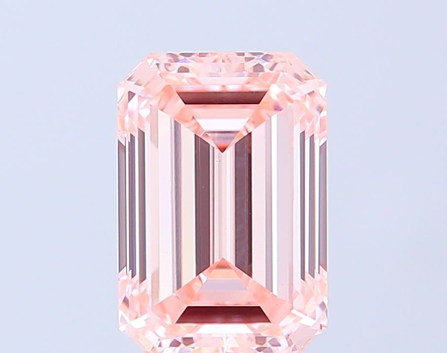 Loose Diamond - EMERALD 4.01ct Fancy Intense Pink VS1: Loose Diamond - EMERALD 4.01ct Fancy Intense Pink VS1 Source: This is a real non-mined Diamond that has been grown in a lab Shape: EMERALD Carats: 4.01 Color: Fancy Intense Pink Certification: IGI Vid