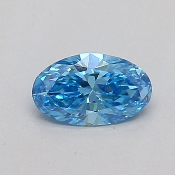 Loose Diamond - OVAL 0.18ct Fancy Vivid Blue VS1: Loose Diamond - OVAL 0.18ct Fancy Vivid Blue VS1 Source: This is a real non-mined Diamond that has been grown in a lab Shape: OVAL Carats: 0.18 Color: Fancy Vivid Blue Certification: IGI The Diamond D