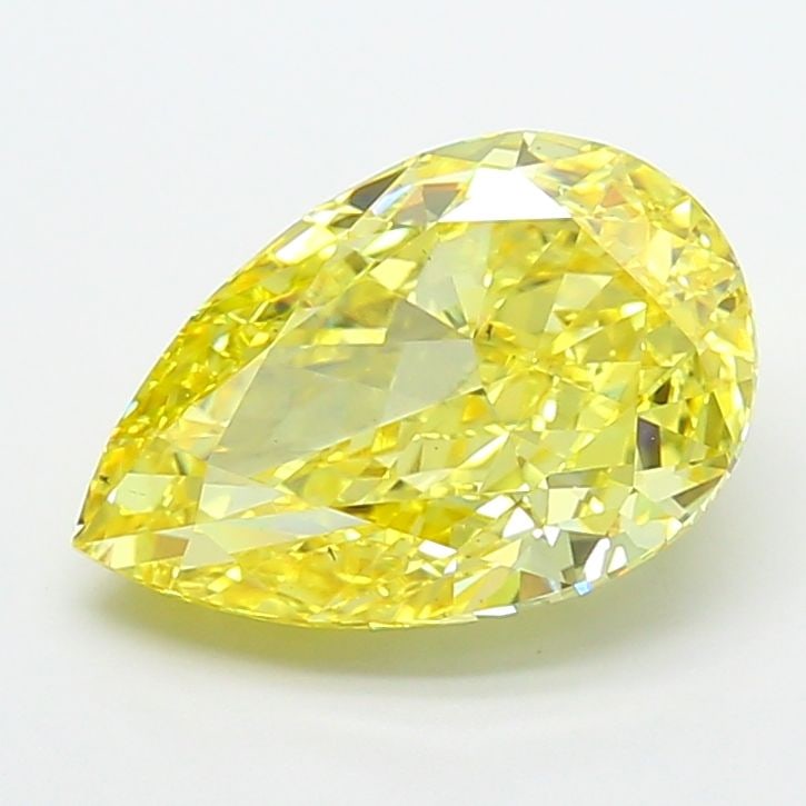 Loose Diamond - PEAR 6.0ct Fancy Vivid Yellow VS2: Loose Diamond - PEAR 6.0ct Fancy Vivid Yellow VS2 Source: This is a real non-mined Diamond that has been grown in a lab Shape: PEAR Carats: 6.0 Color: Fancy Vivid Yellow Certification: IGI Video: