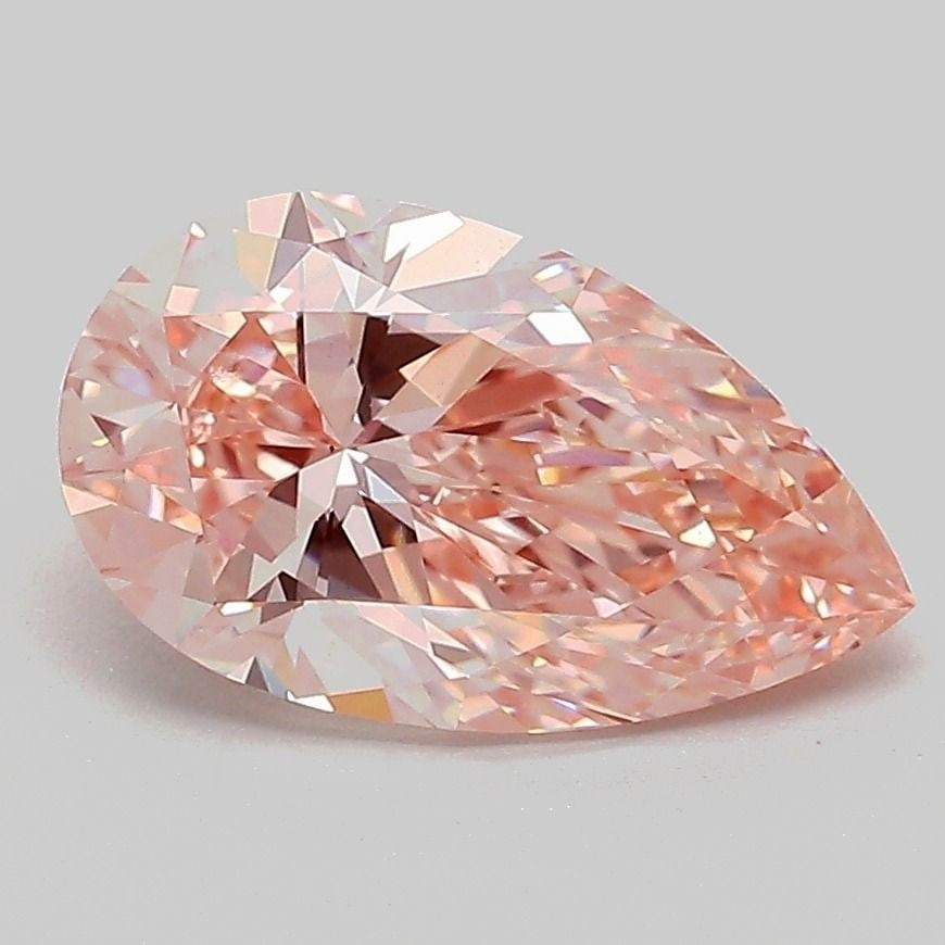Loose Diamond - PEAR 2.01ct Fancy Intense Pink VS1: Loose Diamond - PEAR 2.01ct Fancy Intense Pink VS1 Source: This is a real non-mined Diamond that has been grown in a lab Shape: PEAR Carats: 2.01 Color: Fancy Intense Pink Certification: IGI Video: