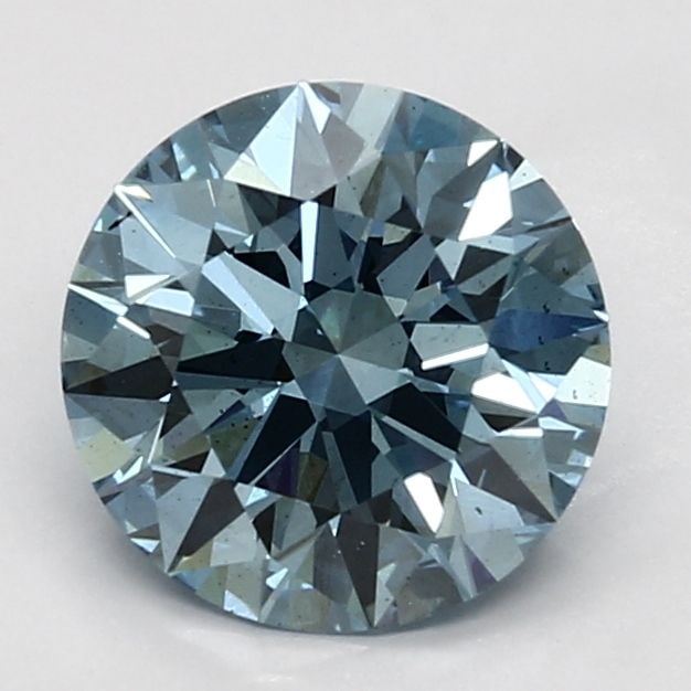 Ideal Loose Diamond - ROUND 2.45ct Fancy Vivid Blue VS2 (1 of 1)