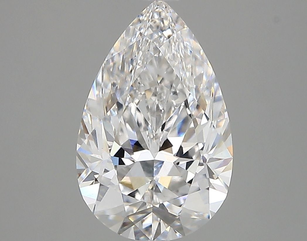 Loose Diamond - PEAR 2.6ct D VVS2: Loose Diamond - PEAR 2.6ct D VVS2 Source: This is a real non-mined Diamond that has been grown in a lab Shape: PEAR Carats: 2.6 Color: D Clarity: VVS2 Certification: IGI Video: