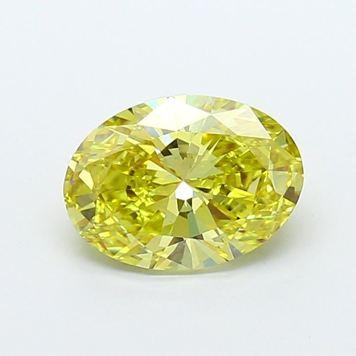 Loose Diamond - OVAL 2.0ct Fancy Intense Yellow VS1: Loose Diamond - OVAL 2.0ct Fancy Intense Yellow VS1 Source: This is a real non-mined Diamond that has been grown in a lab Shape: OVAL Carats: 2.0 Color: Fancy Intense Yellow Certification: IGI Video: