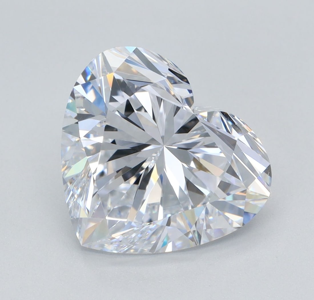 Loose Diamond - HEART 3.55ct F VVS2: Loose Diamond - HEART 3.55ct F VVS2 Source: This is a real non-mined Diamond that has been grown in a lab Shape: HEART Carats: 3.55 Color: F Clarity: VVS2 Certification: IGI Video: