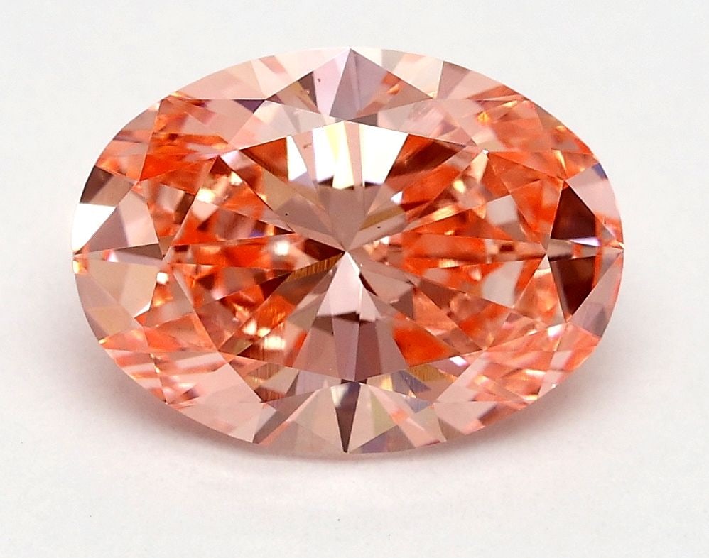 Loose Diamond - OVAL 1.8ct Fancy Vivid Pink VS2: Loose Diamond - OVAL 1.8ct Fancy Vivid Pink VS2 Source: This is a real non-mined Diamond that has been grown in a lab Shape: OVAL Carats: 1.8 Color: Fancy Vivid Pink Certification: IGI Video: