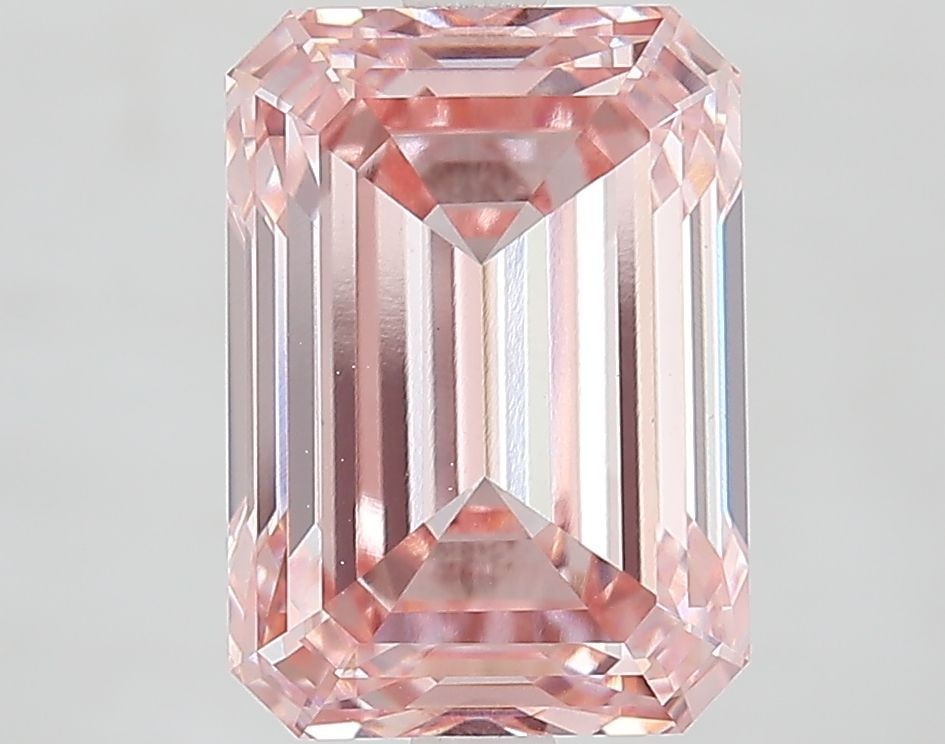 Loose Diamond - EMERALD 4.69ct Fancy Intense Pink VVS2: Loose Diamond - EMERALD 4.69ct Fancy Intense Pink VVS2 Source: This is a real non-mined Diamond that has been grown in a lab Shape: EMERALD Carats: 4.69 Color: Fancy Intense Pink Certification: IGI Vi