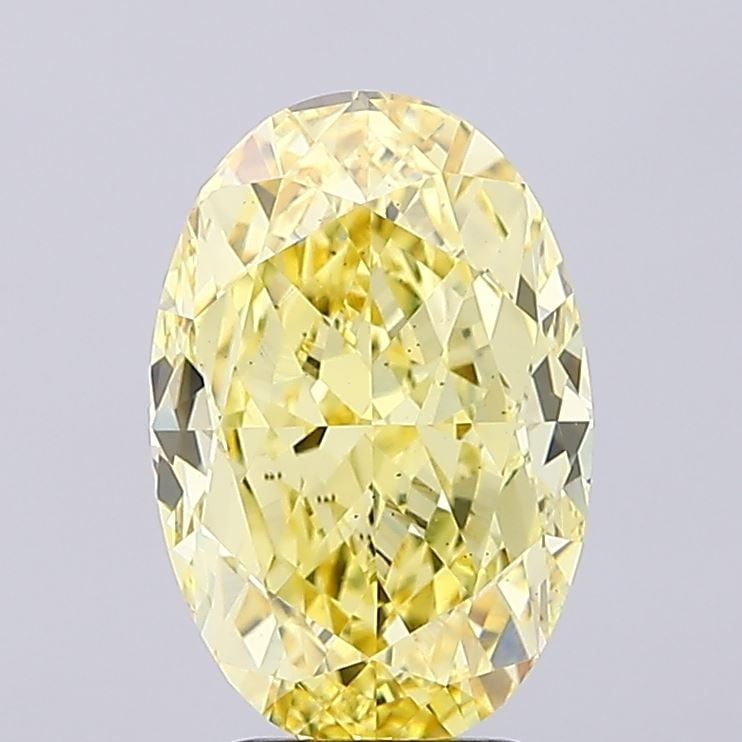 Loose Diamond - OVAL 4.74ct Fancy Intense Yellow VS2: Loose Diamond - OVAL 4.74ct Fancy Intense Yellow VS2 Source: This is a real non-mined Diamond that has been grown in a lab Shape: OVAL Carats: 4.74 Color: Fancy Intense Yellow Certification: IGI Video