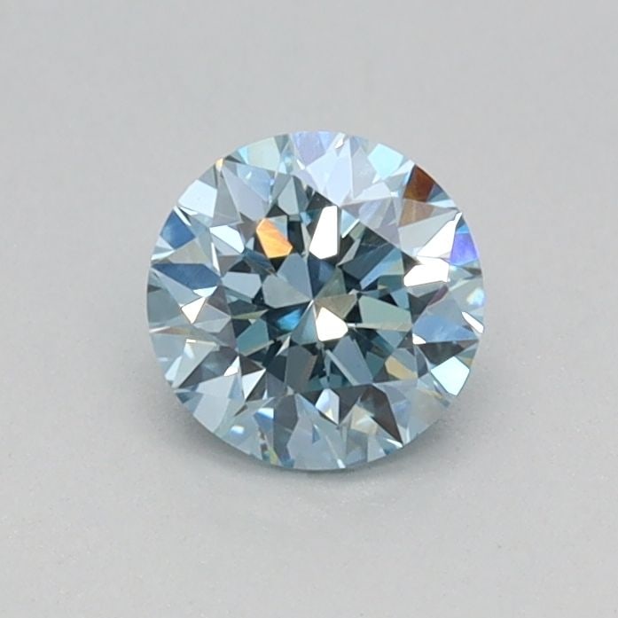 Loose Diamond - ROUND 0.38ct Fancy Vivid Blue VVS2: Loose Diamond - ROUND 0.38ct Fancy Vivid Blue VVS2 Source: This is a real non-mined Diamond that has been grown in a lab Shape: ROUND Carats: 0.38 Color: Fancy Vivid Blue Certification: IGI Video: