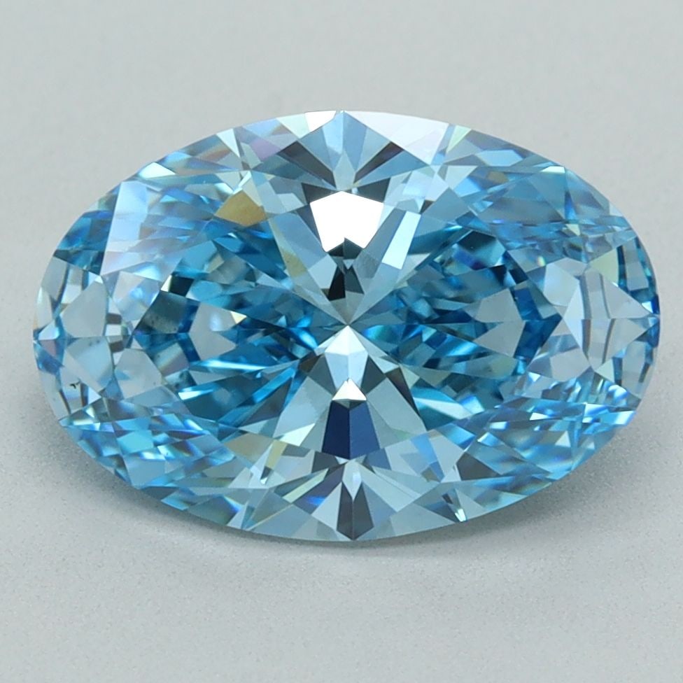 Loose Diamond - OVAL 3.43ct Fancy Vivid Blue VS1: Loose Diamond - OVAL 3.43ct Fancy Vivid Blue VS1 Source: This is a real non-mined Diamond that has been grown in a lab Shape: OVAL Carats: 3.43 Color: Fancy Vivid Blue Certification: IGI Video: