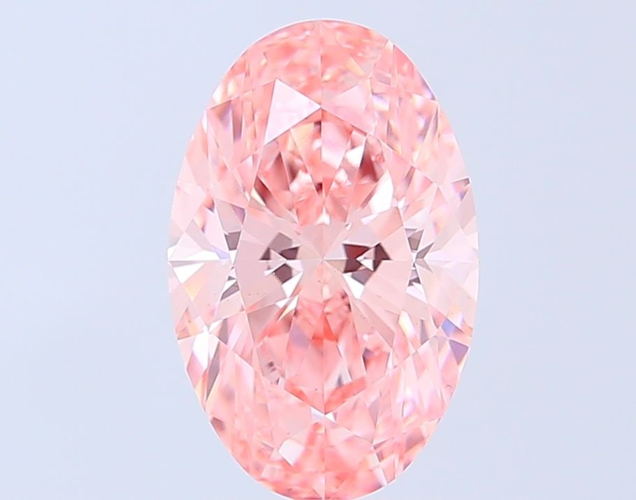 Loose Diamond - OVAL 3.08ct Fancy Vivid Pink VS1: Loose Diamond - OVAL 3.08ct Fancy Vivid Pink VS1 Source: This is a real non-mined Diamond that has been grown in a lab Shape: OVAL Carats: 3.08 Color: Fancy Vivid Pink Certification: IGI Video: