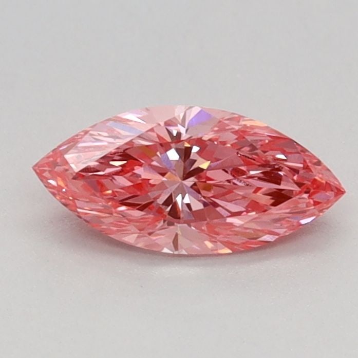 Loose Diamond - MARQUISE 0.37ct Fancy Vivid Pink VVS2: Loose Diamond - MARQUISE 0.37ct Fancy Vivid Pink VVS2 Source: This is a real non-mined Diamond that has been grown in a lab Shape: MARQUISE Carats: 0.37 Color: Fancy Vivid Pink Certification: IGI Vide